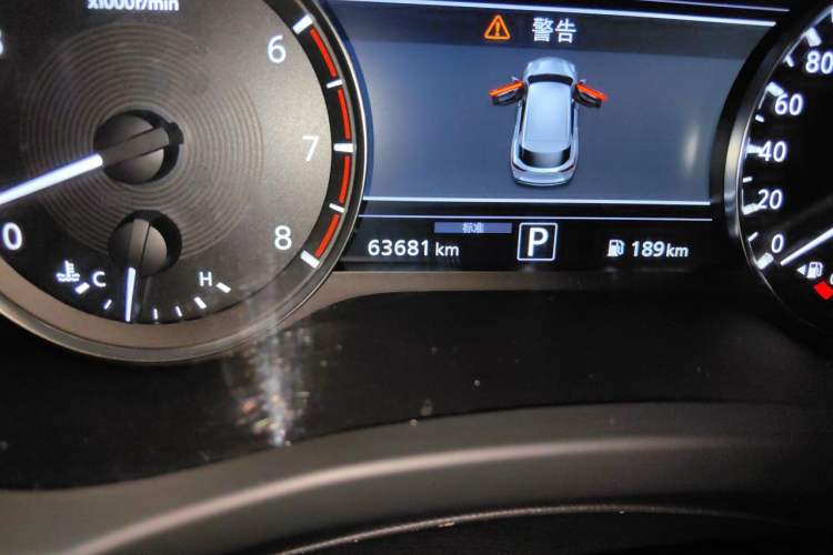 Used Infiniti QX50 2020 2.0T Four-Wheel Drive Navigation Edition Odometer Close Up