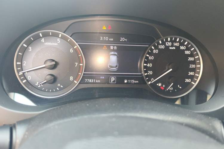 Used Infiniti QX50 2020 Revised Version 2.0T All-Wheel Drive Elite Edition Odometer Close Up