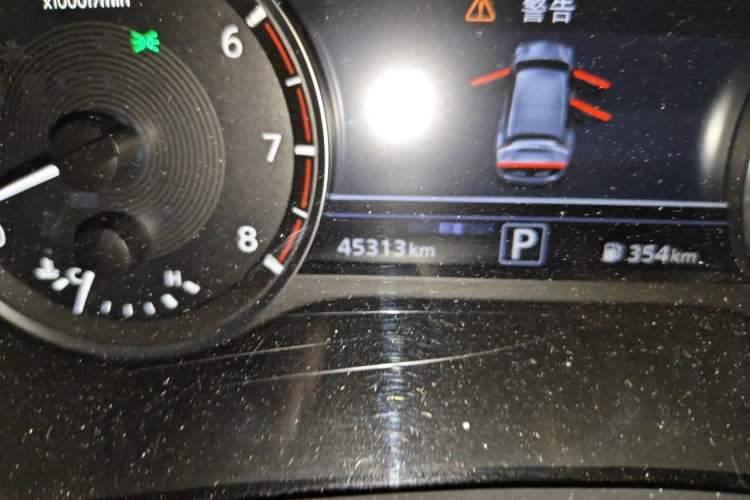Used Infiniti QX50 2020 Revised Version 2.0T All-Wheel Drive Elite Edition Odometer Close Up