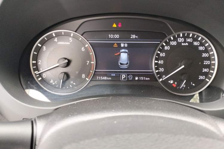 Used Infiniti QX50 2020 2.0T Four-Wheel Drive Navigation Edition Odometer Close Up
