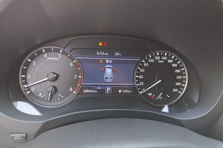 Used Infiniti QX50 2020 Revised Version 2.0T All-Wheel Drive Elite Edition Odometer Close Up