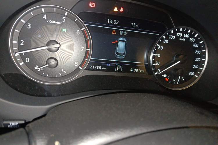 Used Infiniti QX50 2020 Revised Version 2.0T Four-Wheel Drive Smart Edition Odometer Close Up