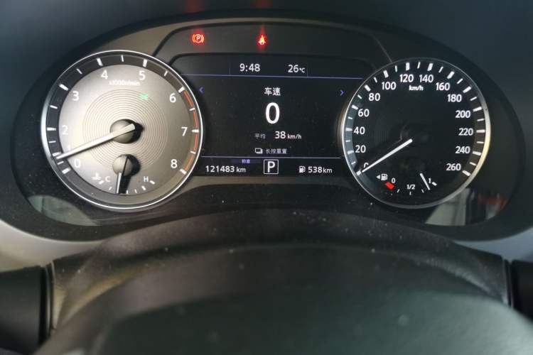 Used Infiniti QX50 2020 2.0T Two-Wheel Drive Fashion Edition Odometer Close Up