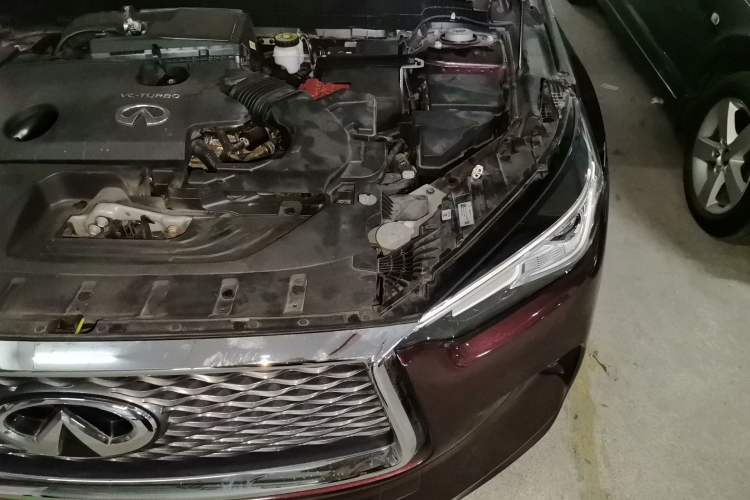 Used Infiniti QX50 2020 Revised Version 2.0T All-Wheel Drive Elite Edition Engine Bay Left