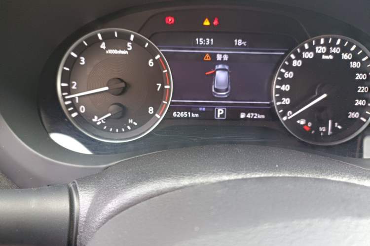 Used Infiniti QX50 2020 2.0T All-Wheel-Drive Elite Version Odometer Close Up