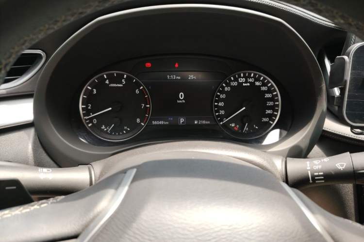 Used Infiniti QX50 2022 2.0T Two-Wheel Drive Navigation Edition Odometer Close Up