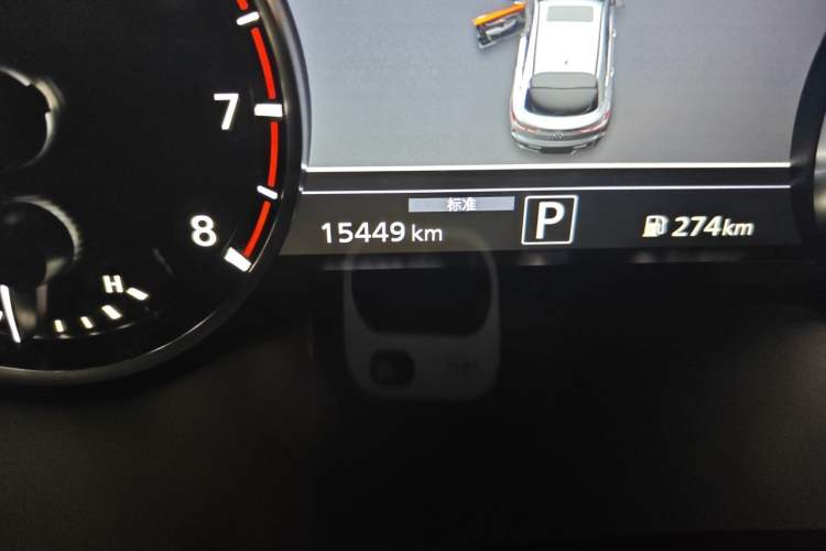 Used Infiniti QX55 2022 2.0T All-Wheel-Drive Ignite Edition Odometer Close Up