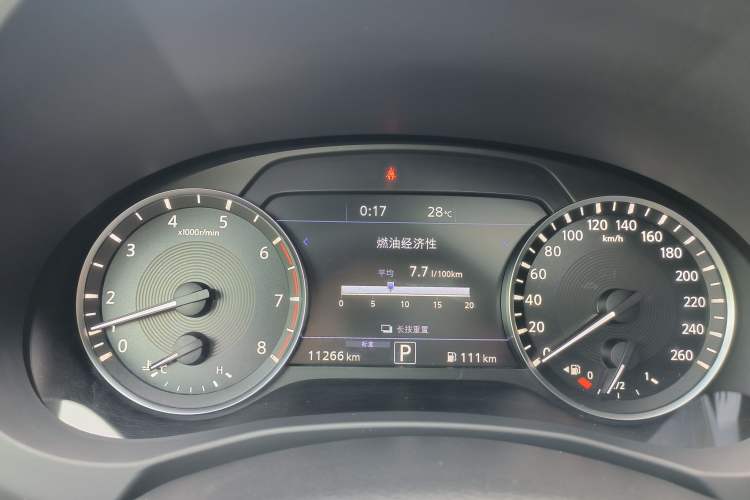 Used Infiniti QX55 2022 2.0T All-Wheel-Drive Ignite Edition Odometer Close Up
