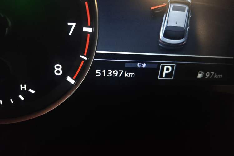 Used Infiniti QX55 2022 2.0T All-Wheel-Drive Ignite Edition Odometer Close Up
