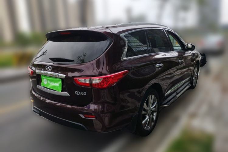 Used Infiniti QX60 2014 2.5 S/C Hybrid Two-Wheel Drive Excellence Edition Rear Right 45 Deg