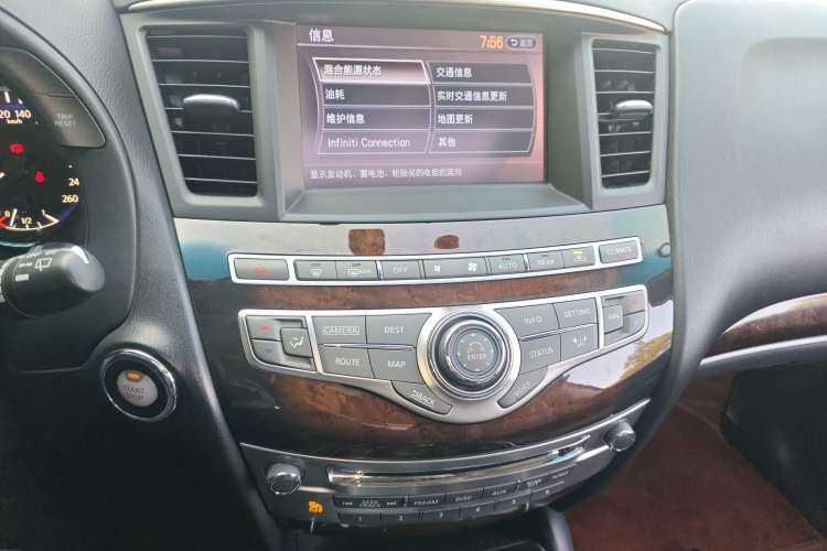 Used Infiniti QX60 2014 2.5 S/C Hybrid Two-Wheel Drive Excellence Edition Audio And AC Panel