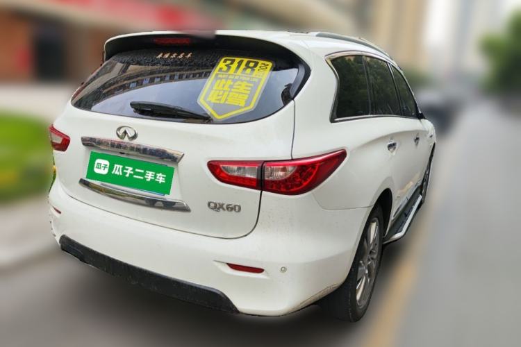 Used Infiniti QX60 2014 2.5 S/C Hybrid Two-Wheel Drive Excellence Edition Rear Right 45 Deg