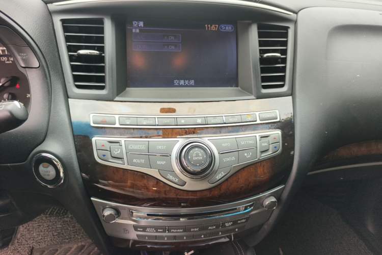 Used Infiniti QX60 2016 2.5 S/C Hybrid Two-Wheel-Drive Excellence Edition China V Standard Audio And AC Panel