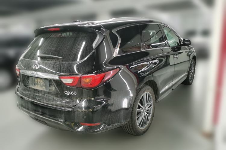 Used Infiniti QX60 2018 2.5 S/C Hybrid Two-Wheel-Drive Champion Family Edition Rear Right 45 Deg