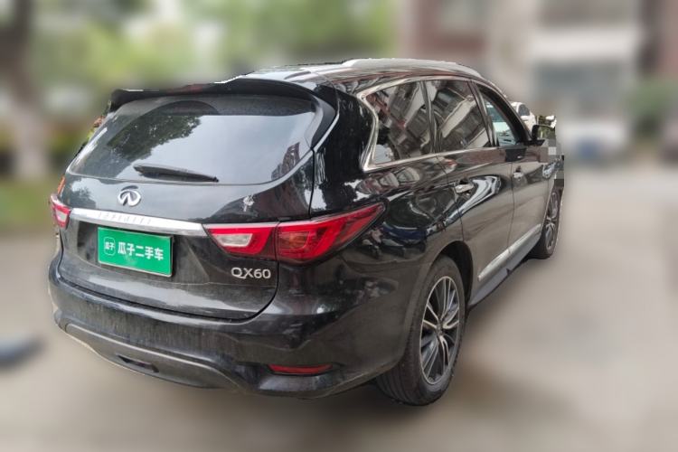 Used Infiniti QX60 2018 2.5 S/C Hybrid Two-Wheel-Drive Champion Family Edition Rear Right 45 Deg