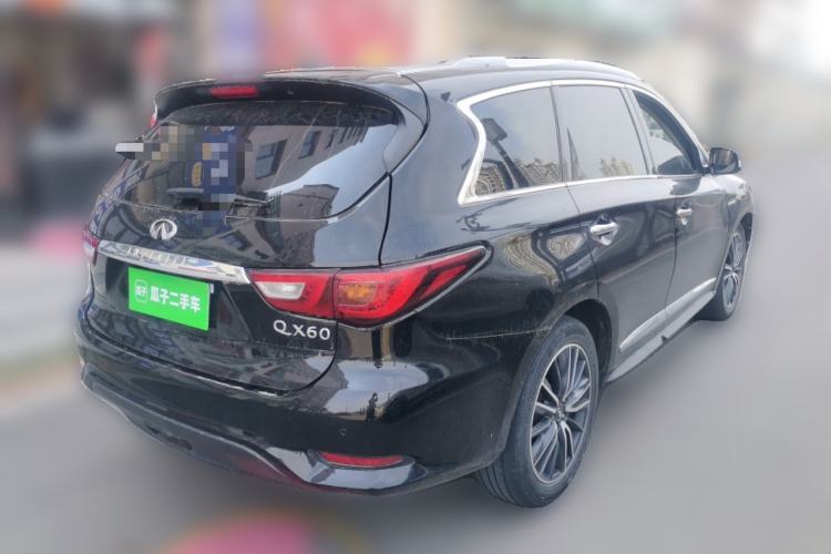 Used Infiniti QX60 2018 2.5 S/C Hybrid Two-Wheel-Drive Champion Family Edition Rear Right 45 Deg