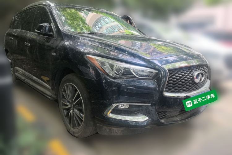 Used Infiniti QX60 2018 2.5 S/C Hybrid Two-Wheel-Drive Champion Family Edition Front Right 45 Deg