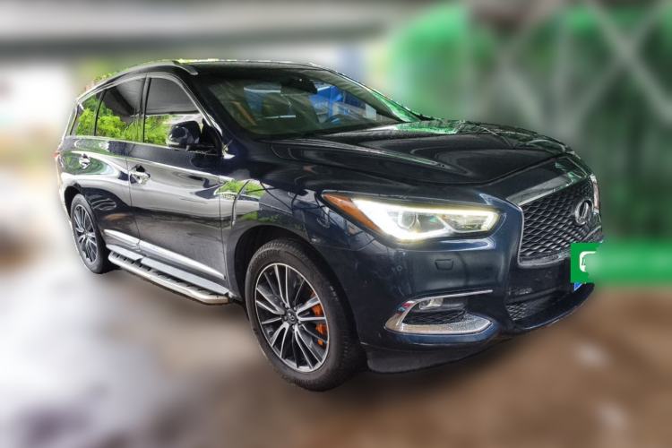 Used Infiniti QX60 2018 2.5 S/C Hybrid Two-Wheel-Drive Champion Family Edition Front Right 45 Deg