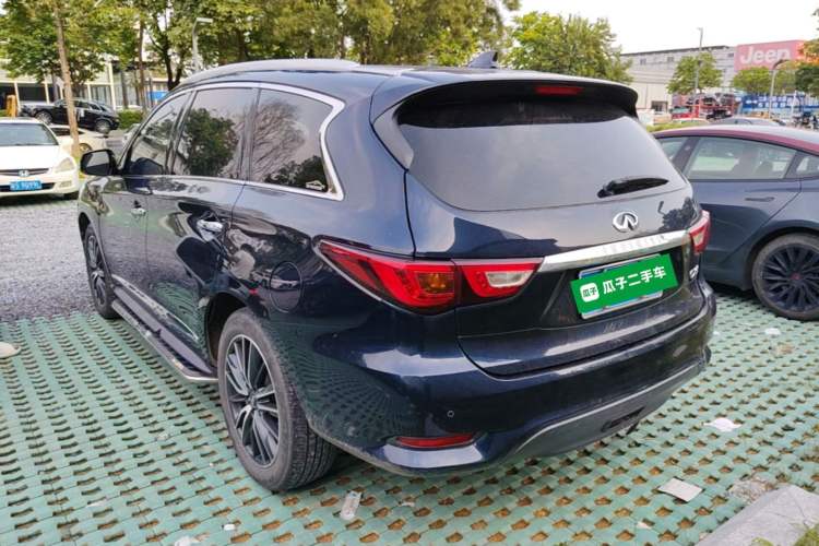 Used Infiniti QX60 2018 2.5 S/C Hybrid Two-Wheel-Drive Champion Family Edition Rear Left 45 Deg