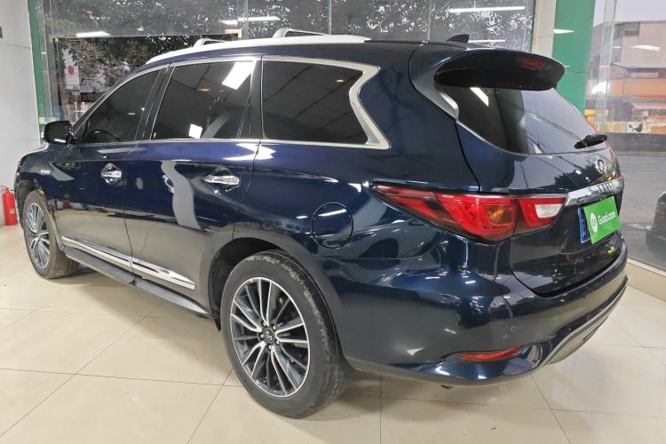 Used Infiniti QX60 2018 2.5 S/C Hybrid Two-Wheel-Drive Champion Family Edition Rear Left 45 Deg