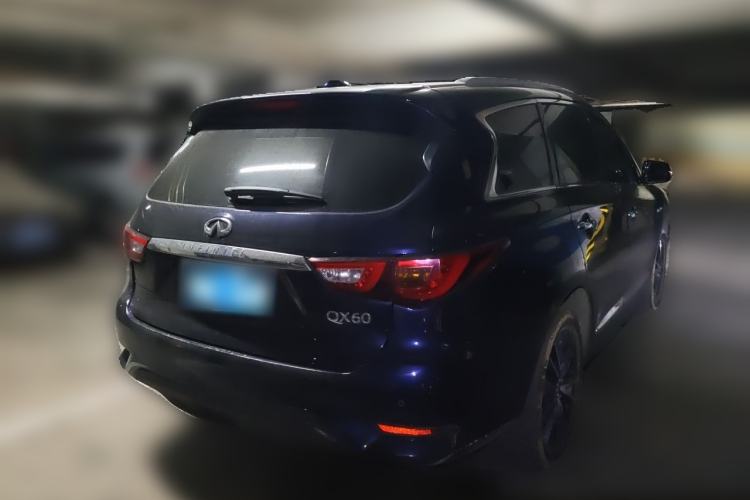Used Infiniti QX60 2018 2.5 S/C Hybrid Two-Wheel-Drive Champion Family Edition Rear Right 45 Deg