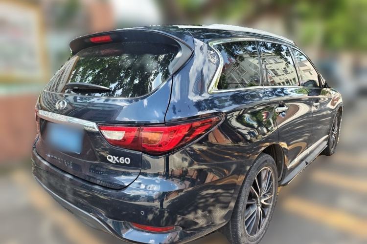 Used Infiniti QX60 2018 2.5 S/C Hybrid Two-Wheel-Drive Champion Family Edition Rear Right 45 Deg