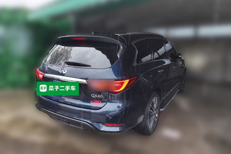 Used Infiniti QX60 2018 2.5 S/C Hybrid Two-Wheel-Drive Champion Family Edition Rear Right 45 Deg