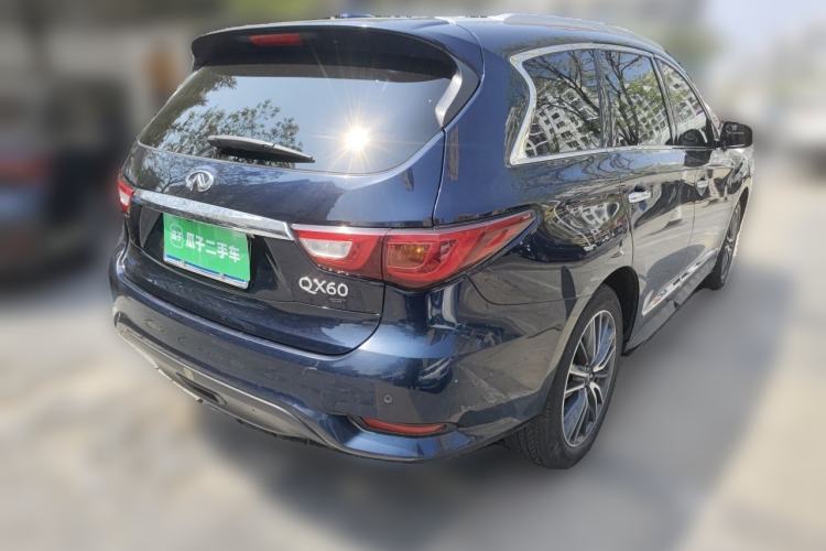 Used Infiniti QX60 2018 2.5 S/C Hybrid Two-Wheel-Drive Champion Family Edition Rear Right 45 Deg