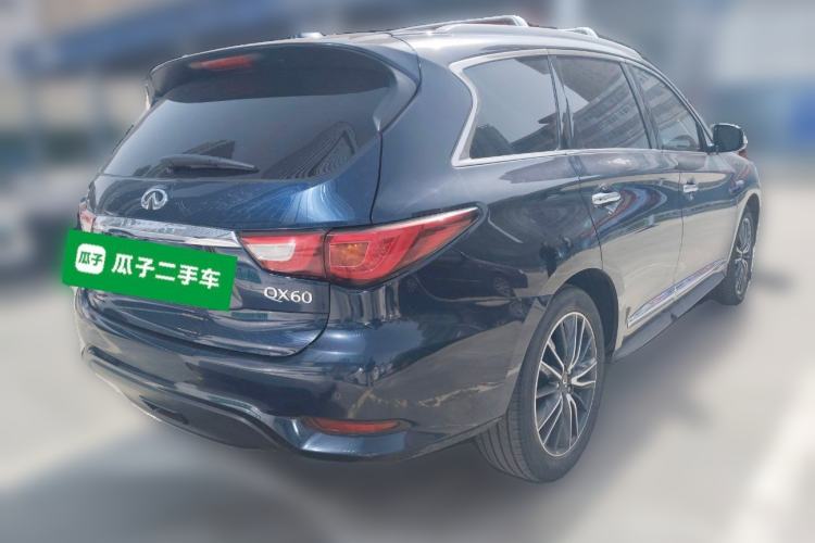 Used Infiniti QX60 2018 2.5 S/C Hybrid Two-Wheel-Drive Champion Family Edition Rear Right 45 Deg