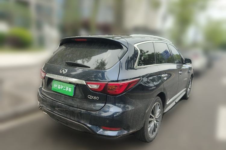 Used Infiniti QX60 2018 2.5 S/C Hybrid Two-Wheel-Drive Champion Family Edition Rear Right 45 Deg