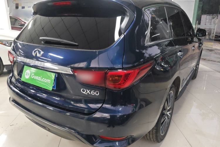 Used Infiniti QX60 2018 2.5 S/C Hybrid Two-Wheel-Drive Champion Family Edition Rear Right 45 Deg