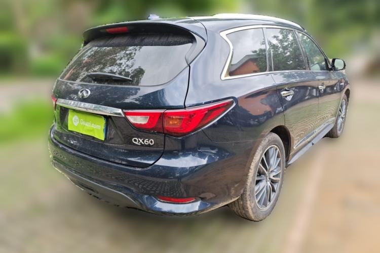 Used Infiniti QX60 2018 2.5 S/C Hybrid Two-Wheel-Drive Champion Family Edition Rear Right 45 Deg
