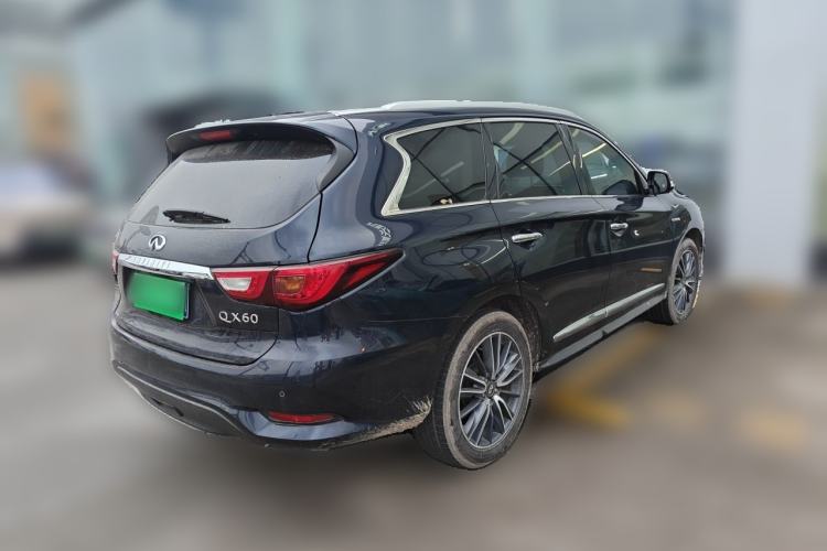 Used Infiniti QX60 2018 2.5 S/C Hybrid Two-Wheel-Drive Champion Family Edition Rear Right 45 Deg