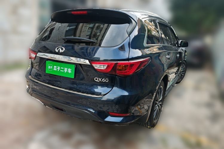 Used Infiniti QX60 2018 2.5 S/C Hybrid Two-Wheel-Drive Champion Family Edition Rear Right 45 Deg