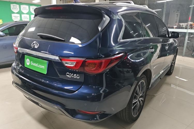 Used Infiniti QX60 2018 2.5 S/C Hybrid Two-Wheel-Drive Champion Family Edition Rear Right 45 Deg