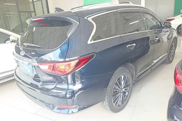 Used Infiniti QX60 2018 2.5 S/C Hybrid Two-Wheel-Drive Champion Family Edition Rear Right 45 Deg