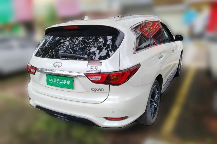 Used Infiniti QX60 2018 2.5 S/C Hybrid Two-Wheel-Drive Champion Family Edition Rear Right 45 Deg
