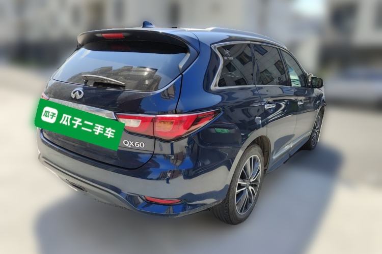 Used Infiniti QX60 2020 2.5 S/C Hybrid Two-Wheel-Drive Excellence Edition Rear Right 45 Deg