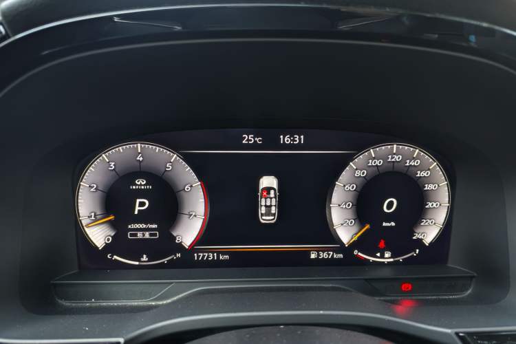 Used Infiniti QX60 2022 2.0T Comfort Edition Odometer Close Up