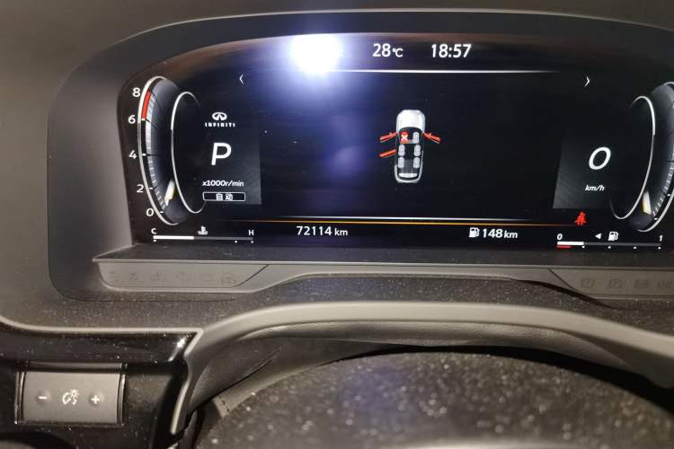 Used Infiniti QX60 2022 2.0T Four-Wheel Drive Prestige Edition Odometer Close Up