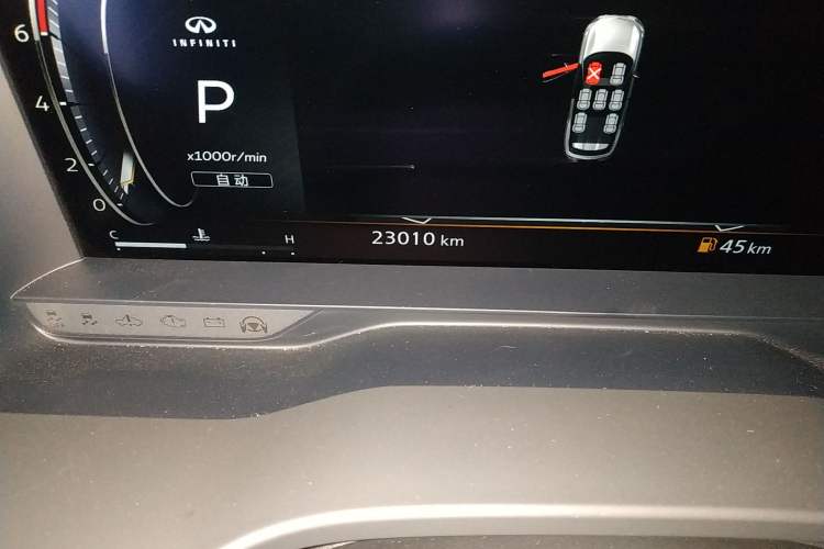 Used Infiniti QX60 2022 2.0T Four-Wheel Drive Excellence Edition Odometer Close Up