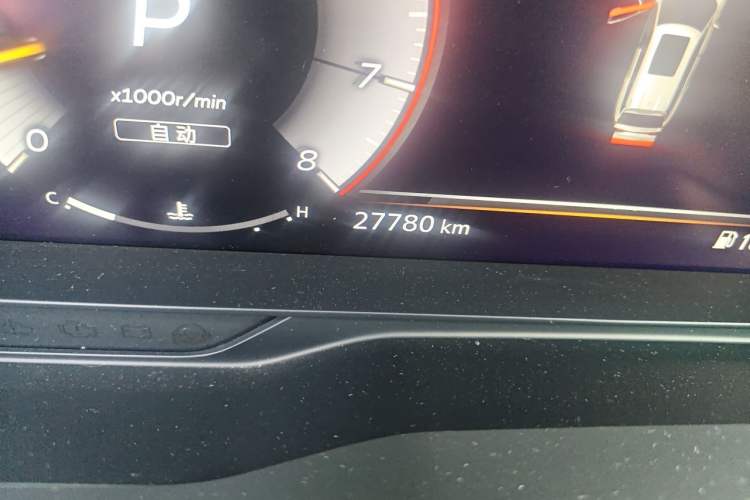 Used Infiniti QX60 2024 2.0T Four-Wheel Drive Luxury Edition Odometer Close Up