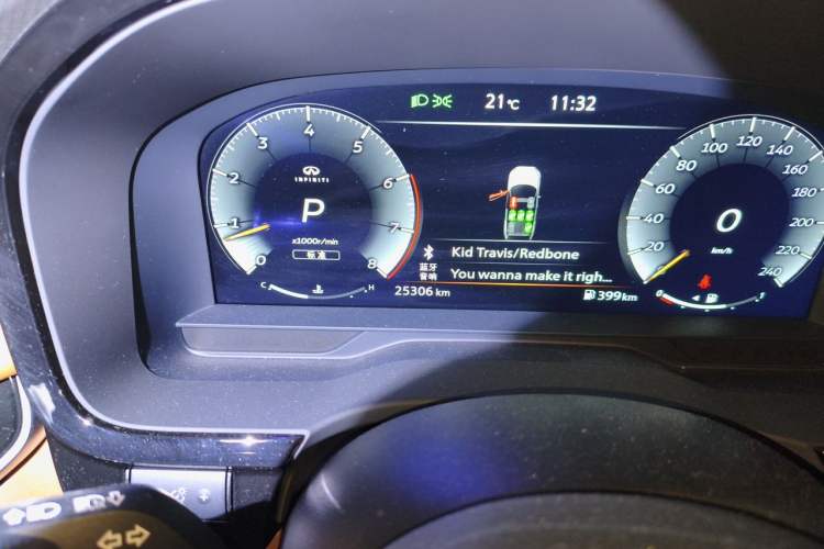 Used Infiniti QX60 2024 2.0T Enjoyment Edition Odometer Close Up