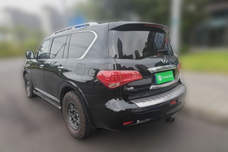 Used Infiniti QX80 2013 5.6L 4WD Rear Left 45 Deg