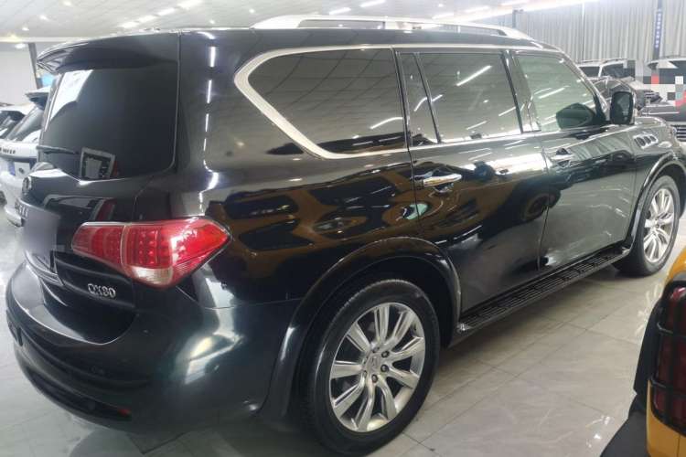 Used Infiniti QX80 2013 5.6L 4WD Rear Right 45 Deg