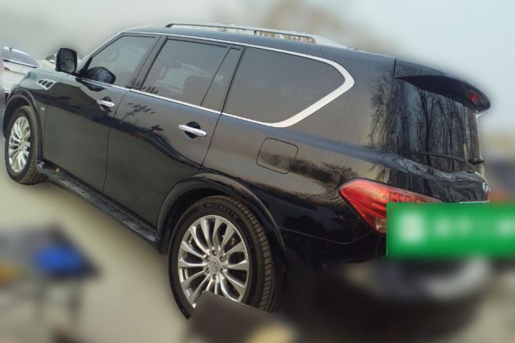 Used Infiniti QX80 2016 5.6L 4WD Rear Left 45 Deg