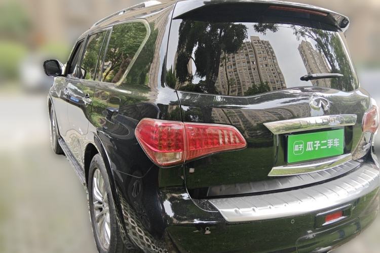 Used Infiniti QX80 2016 5.6L 4WD Rear Left 45 Deg