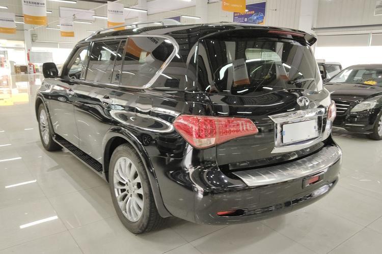 Used Infiniti QX80 2016 5.6L 4WD Rear Left 45 Deg