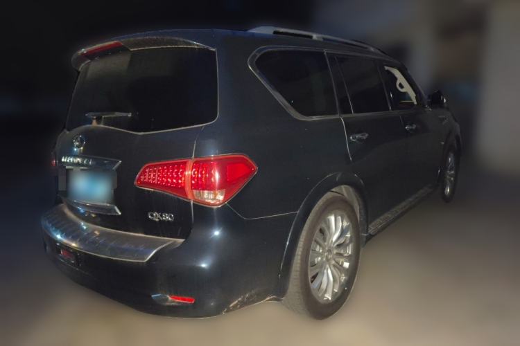Used Infiniti QX80 2016 5.6L 4WD Rear Right 45 Deg