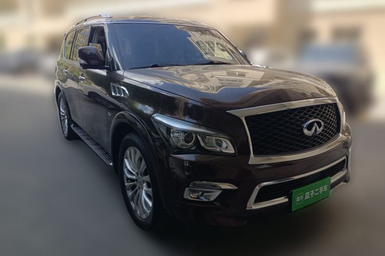Used Infiniti QX80 2016 5.6L 4WD Front Right 45 Deg